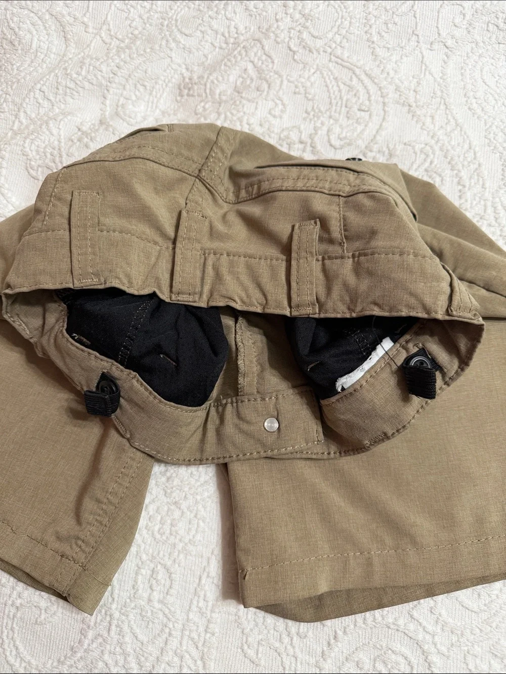 Hurley Boys Size M (10/12) Tan Chino Shorts Adjustable Waist